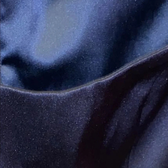 BCBG black satin yellow vintage 1950’s style bow detail cocktail dress - Picture 9 of 17